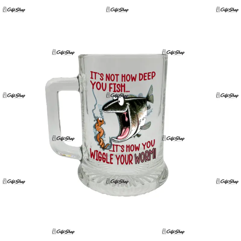 It s not how deep you fish, halba cu mesaj